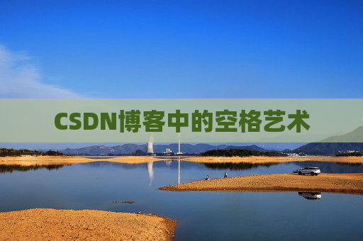 CSDN博客中的空格艺术
